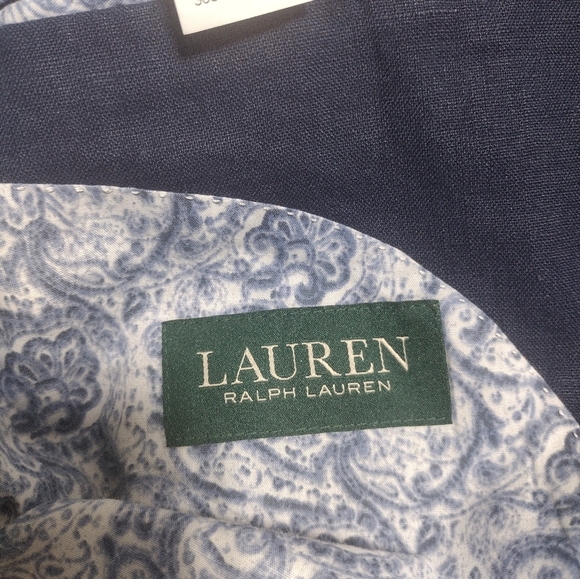Lauren Ralph Lauren 100% Linen 2-Two Button Summer Suit Jacket Coat Navy Men 36S - Picture 6 of 10